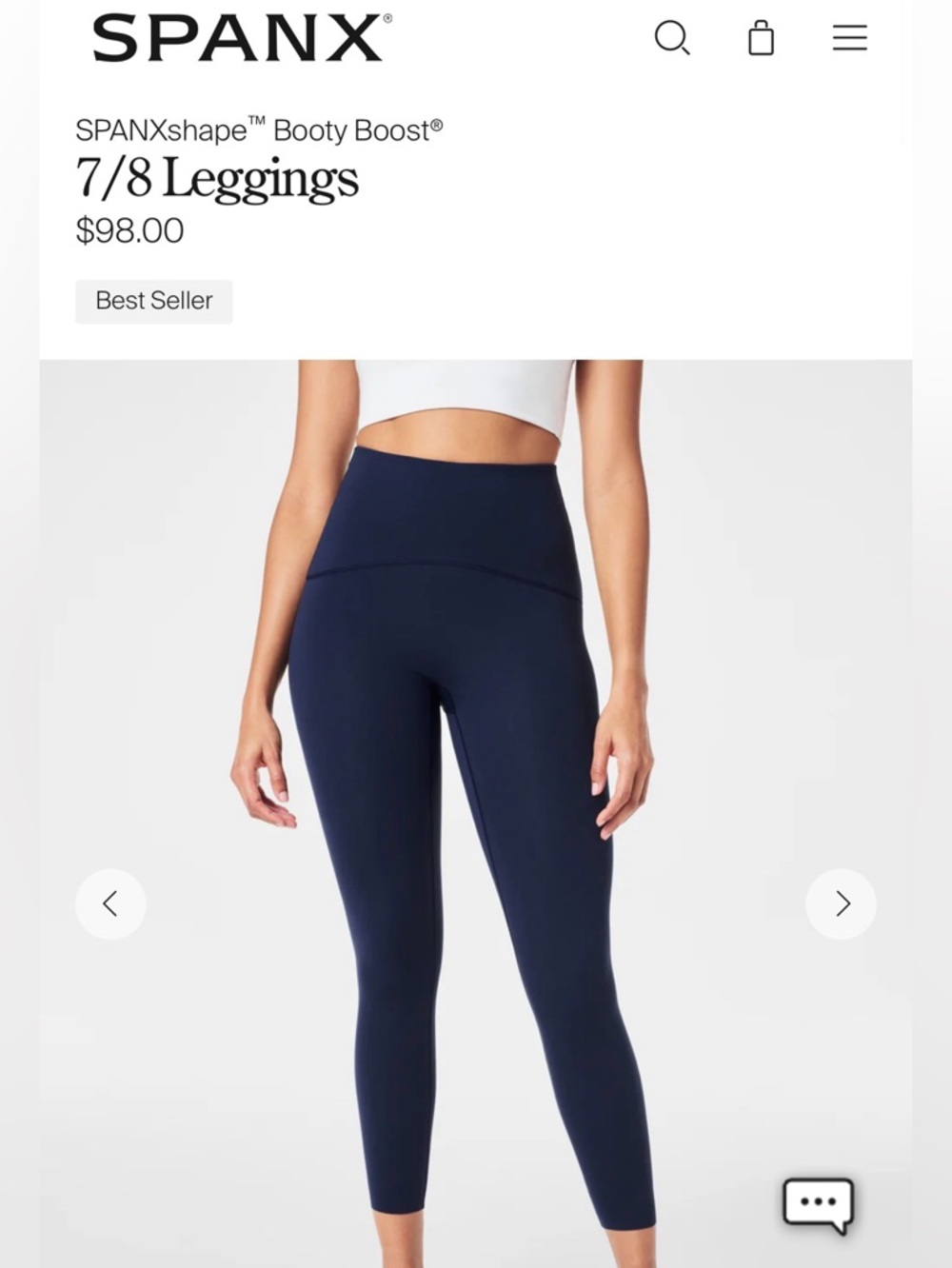 SPANX SPANXshape™ Booty Boost® 7/8 Leggings